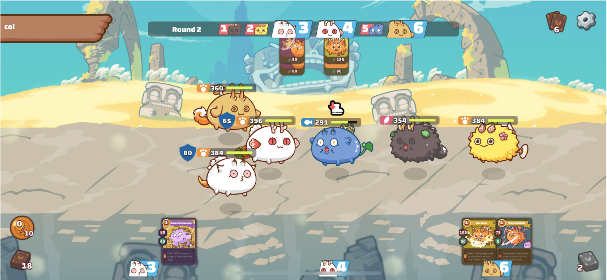 Axie Infinity Game Interface